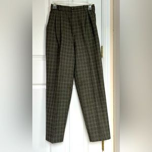 Dress Barn vintage high waisted pleated tweed trousers